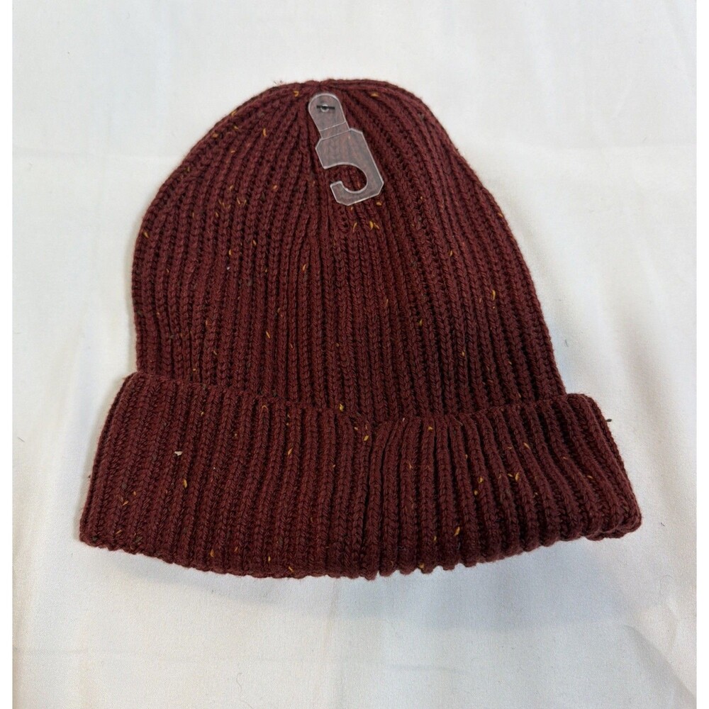 Goodfellow & Co Beanie Color  Red Women’s One Size Burgundy Knit 100%